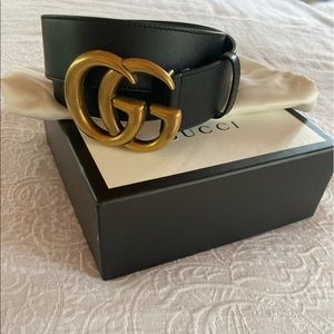 Gucci Belt Leather Double G Buckle